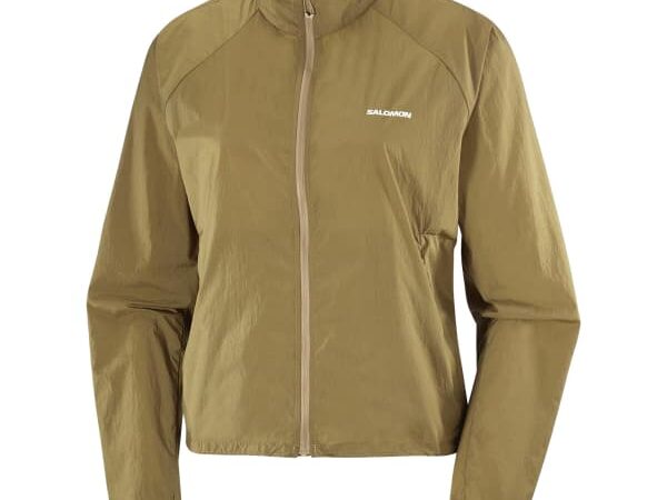 Veste de running SALOMON Shakeout Fly Jkt W pour femme - Marron - Taille XS 2025