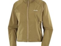 Veste de running femme Salomon SHAKEOUT FLY W - Légère et protectrice, Marron, Taille XS 2025