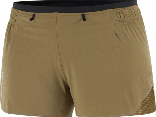Short de running SALOMON Sense Aero 3'' pour femme - Marron - taille XS 2025