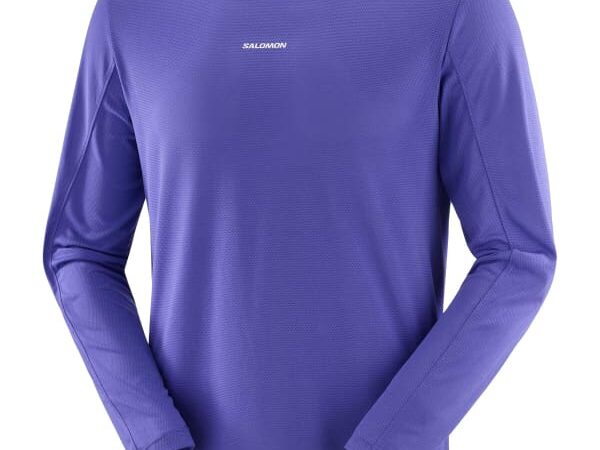 SALOMON Shkout Core Ls Tee - Violet - taille S 2025