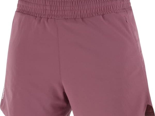 Short de running SALOMON Shkout Core Shorts 4" W - Rose - taille M 2025