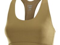 Brassière de running SALOMON Shakeout Core Bra W pour femme - Marron - Taille XS 2025