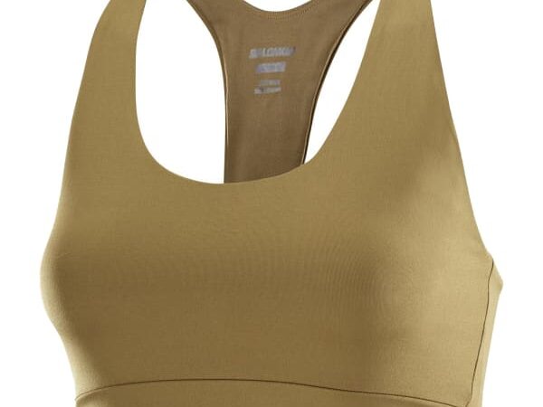 Brassière de running SALOMON Shakeout Core Bra W pour femme - Marron - Taille XS 2025
