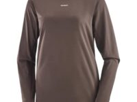 T-shirt SALOMON Shkout Core Ls Tee W - Marron - taille XS 2025