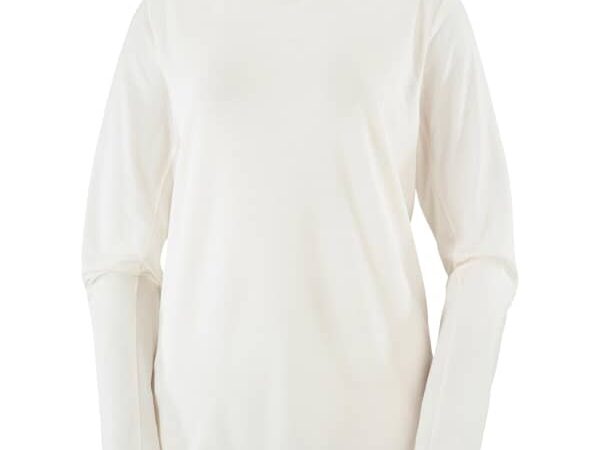 T-shirt manches longues SALOMON Shkout Core Ls Tee W - Blanc - taille XS 2025