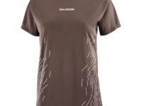 Tee-shirt de running Salomon Sense Aero Ss Tee Gfx pour femme - Marron - Taille XS 2025