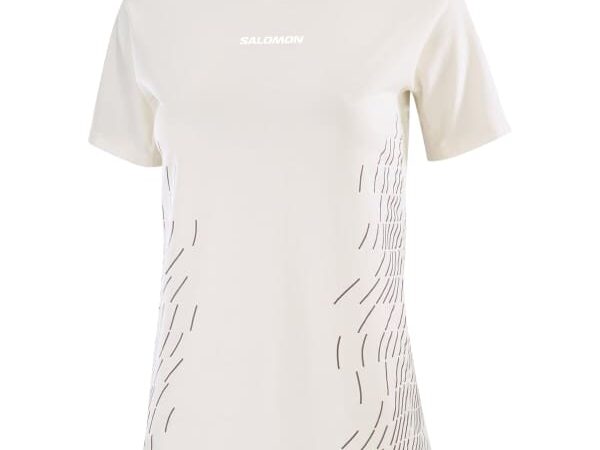 Tee-shirt de running Salomon Sense Aero Ss Tee Gfx W - Blanc - taille XS 2025