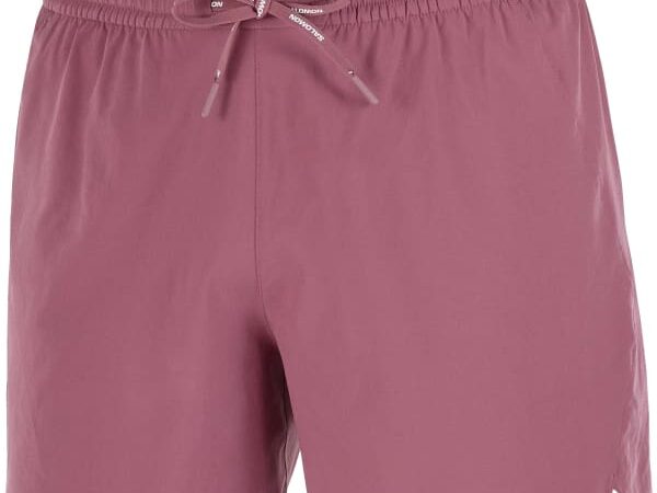 Short de running SALOMON Shkout Easy Shorts 5" - Rose - taille M 2025