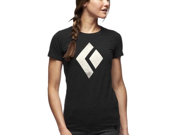 Tee-shirt technique BLACK DIAMOND W Chalked Up Ss Tee - Noir - taille XS 2025