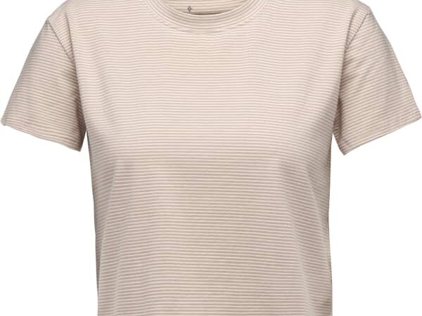 Tee-shirt à rayures Black Diamond W Bd Stripe Crop Ss Tee - Taille M