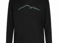 Tee-shirt Icebreaker Merino 150 Tech Lite Ls Tee Rain Ridge - Noir - taille S