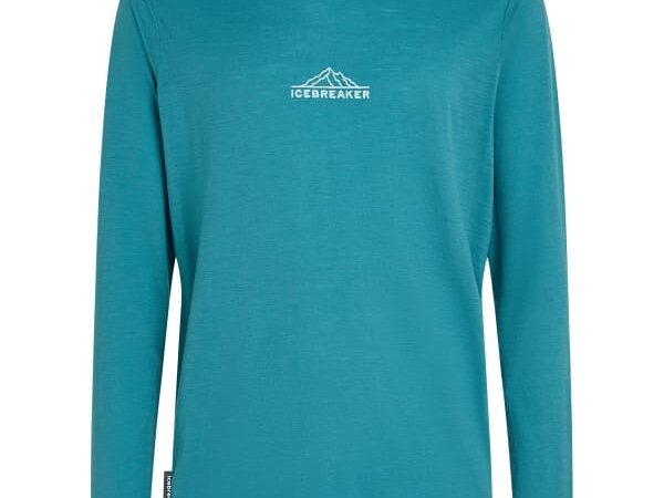 Tee-shirt ICEBREAKER Merino 150 Techlite Ls Tee Road To Cook - Bleu - Taille S 2026 pour hommes