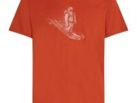T-shirt ICEBREAKER Merino 150 Tech Lite Ss T Skiing Yeti - Orange / Rouge - taille S 2026