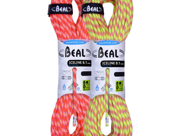 Corde à double BEAL Ice Line 8.1mm 2x50m Gd Jaune / Orange Unique 2025