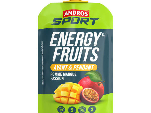 ANDROS GOURDE ENERGY FRUIT POMME MANGUE PASSION
