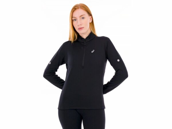 Asics Road Winter 1/2 Zip vêtement running femme déstockage