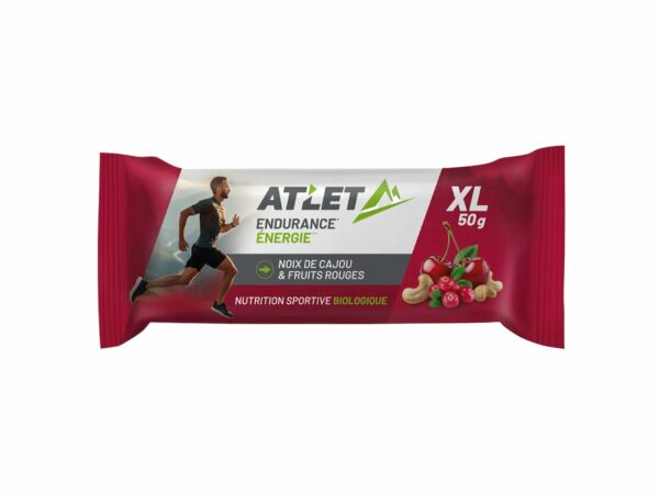 Atlet Barre Énergétique Biologique 50 g Noix de cajou et Fruits rouges Diététique $scat.CAT_NOM