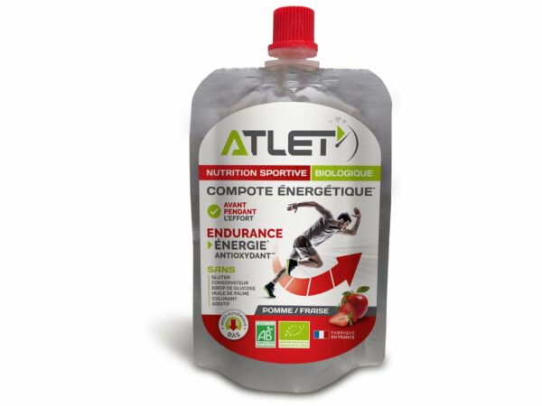 Atlet Compote énergétique Bio - Pomme et fraise Diététique $scat.CAT_NOM