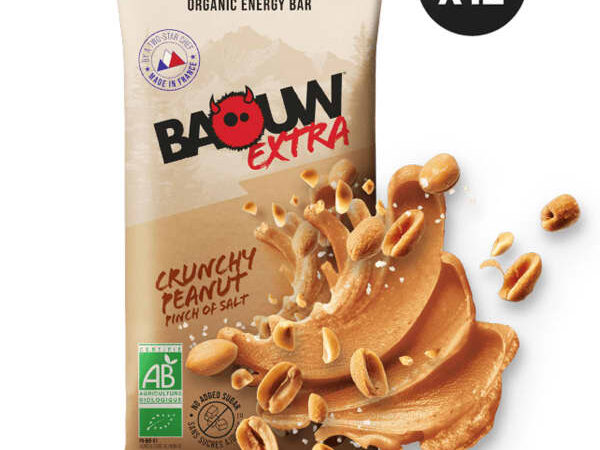 BAOUW BARRE EXTRA BIO CRUNCHY CACAHUETE 50G X12