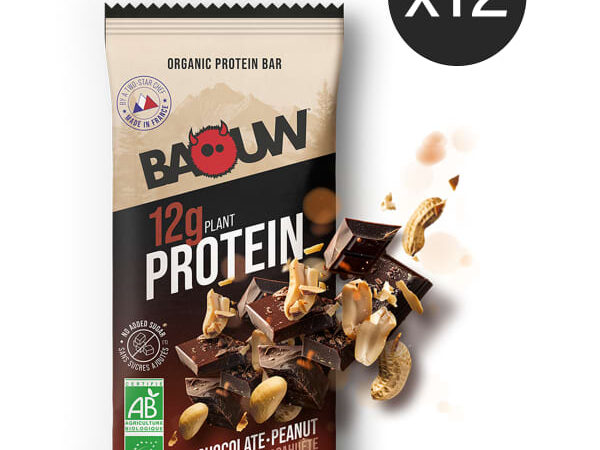 BAOUW BARRE PROTÉINÉE CHOCOLAT-CACAHUÈTE (X12)