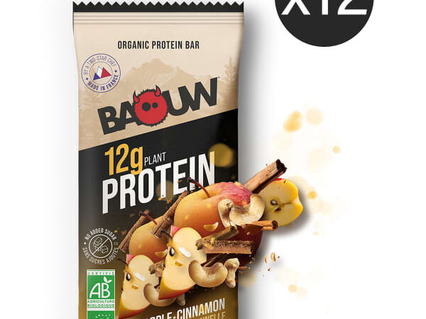 BAOUW BARRE PROTÉINÉE POMME-CANNELLE (X12)