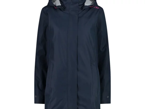Veste imperméable à capuche avec boutons-pression femme CMP