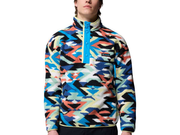 COLUMBIA HELVETIA II PRINTED HALF SNAP FLEECE