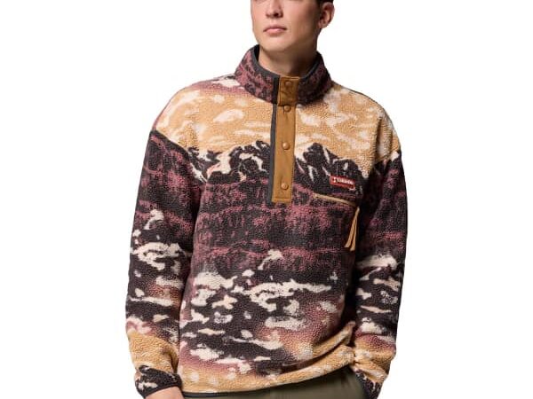 COLUMBIA HELVETIA II PRINTED HALF SNAP FLEECE