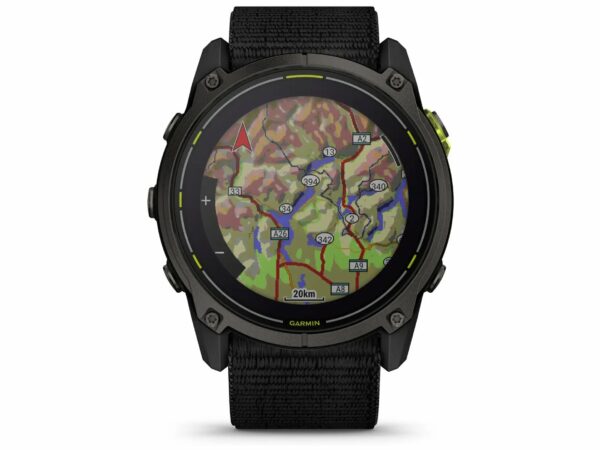 Garmin Enduro 3 - Solar Sapphire Titane 51 mm Cardio-Gps