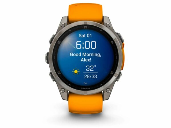 Garmin Fenix 8 AMOLED Sapphire Titane 47mm Cardio-Gps