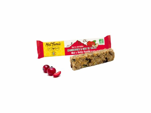 MelTonic Barre céréales Bio - Cranberries et noisettes grillées Diététique $scat.CAT_NOM