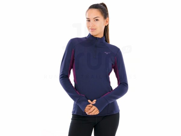 Mizuno Active Warmalite 1/2 Zip vêtement running femme déstockage