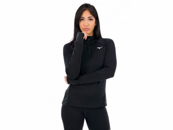 Mizuno Warmalite 1/2 Zip vêtement running femme déstockage