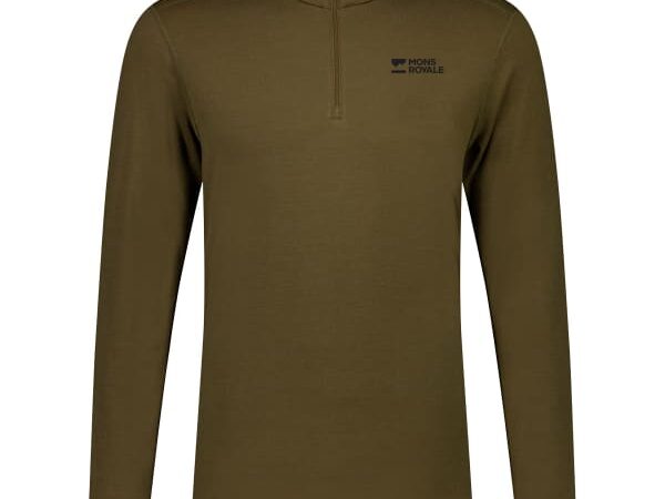 MONS ROYALE CASCADE MERINO BA+C285:C333SE LAYER 1/4 ZIP LS