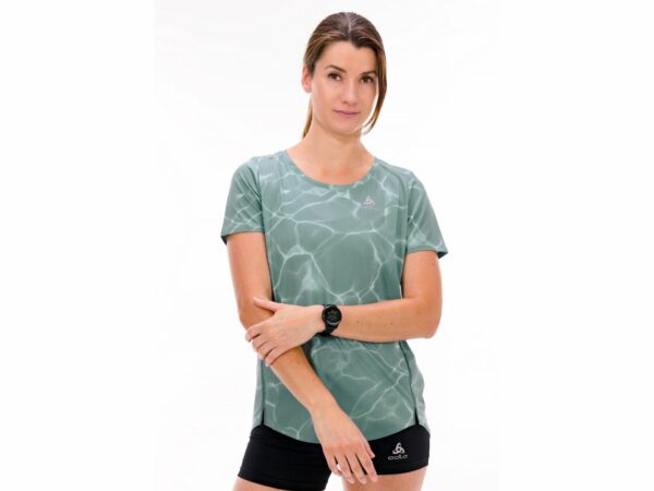 Odlo Zeroweight Chill-Tec Print W vêtement running femme déstockage