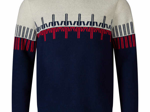 ROSSIGNOL PATTERNED CN SWEATER