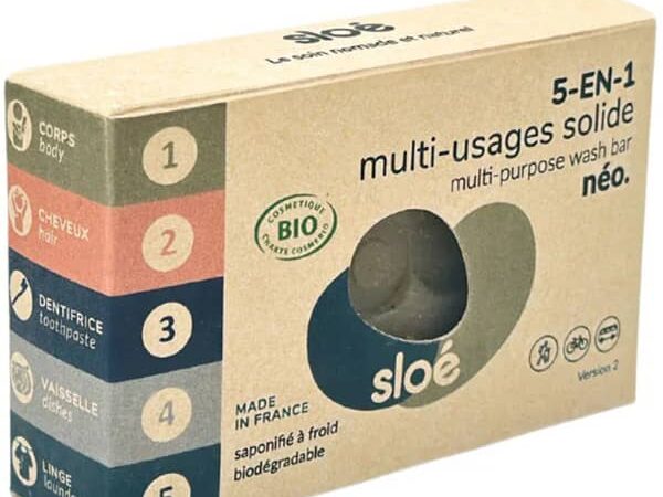 SLOE NEO SAVON PREMIER MULTI-USAGE SOLIDE 5 EN 1 100G