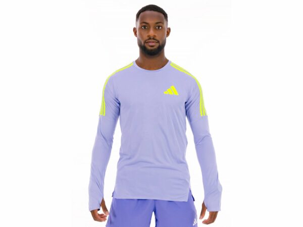 adidas adizero Promo Long Sleeve vêtement running homme déstockage