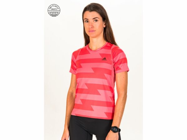 adidas Fast Allover Print W vêtement running femme déstockage