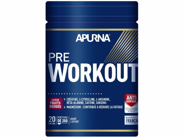 Apurna Pre-Workout - Fruits rouges - 420 g Diététique $scat.CAT_NOM