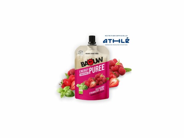Baouw Purée nutritionnelle bio - Framboise - Fraise - Basilic Diététique $scat.CAT_NOM