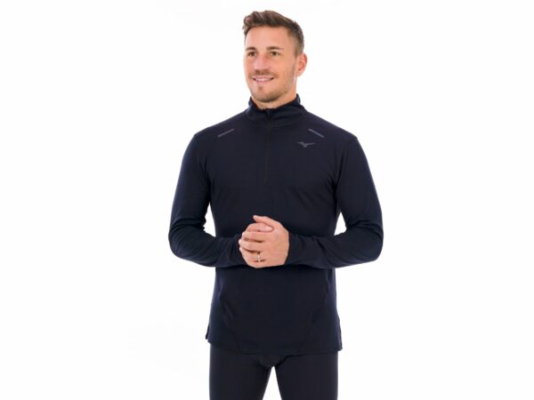 Mizuno Tech Thermal Charge 1/2 Zip vêtement running homme déstockage