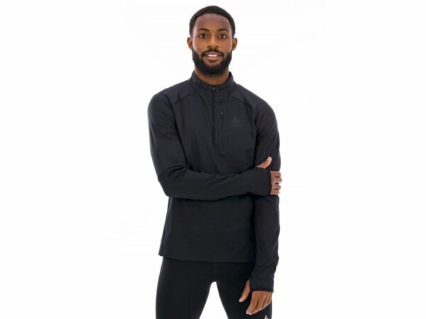 Odlo Descent Ceramiwarm 1/2 Zip vêtement running homme déstockage