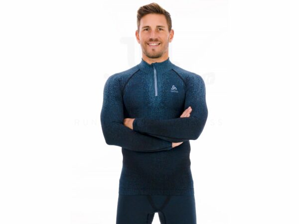 Odlo POW Blackcomb 1/2 Zip vêtement running homme déstockage