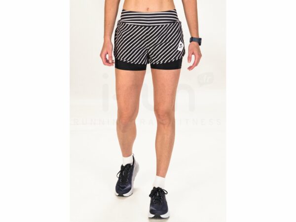 Saysky Stripe Pace 2 en 1 W vêtement running femme déstockage