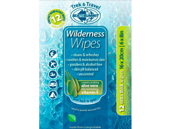 SEA TO SUMMIT PACK 12 LINGETTES WILDERNESS 16x20CM