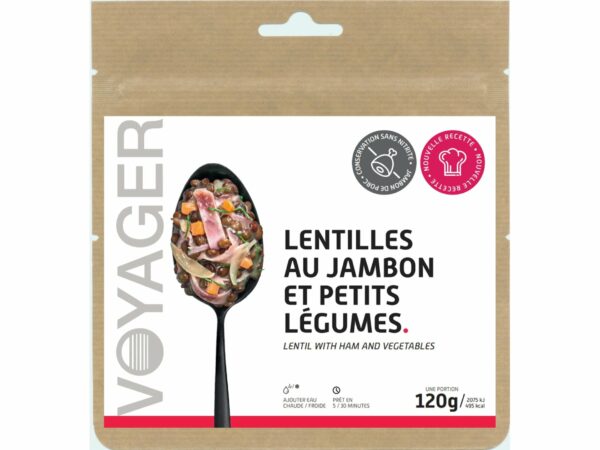 Voyager Lentilles au jambon et petits légumes Diététique $scat.CAT_NOM