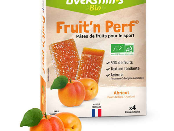 OVERSTIMS PATES DE FRUITS BIO X4 ABRICOT