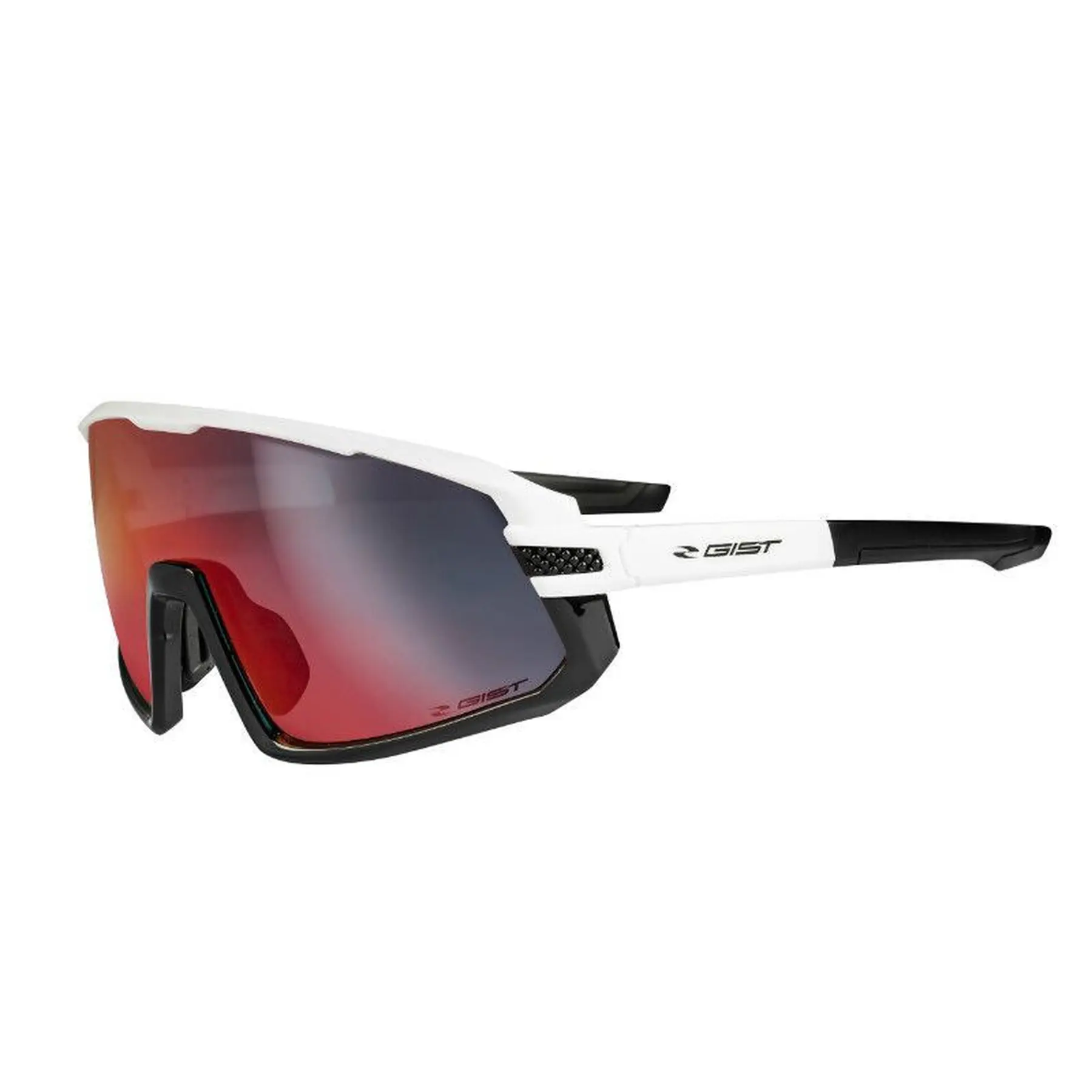 Lunettes vélo monture 3 verres interchangeables - protection 100% uv - uva - uvb vision optimale, ultra adhérentes, tres résistantes Gist Next