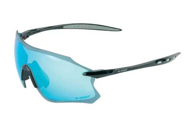Lunettes vélo monture verres solaires miroir bleu - protection 100% uv - uva - uvb ultra legere Gist Pack